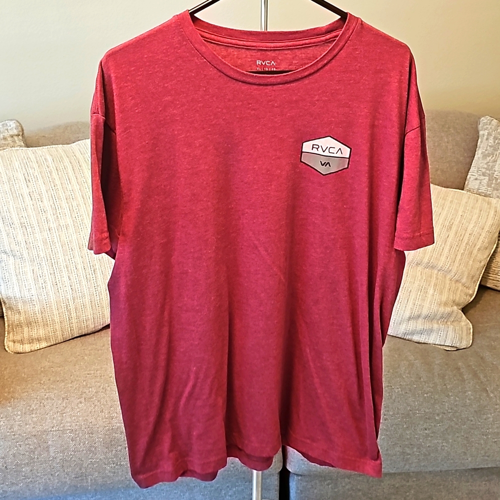 RVCA XL T-SHIRT MAROON